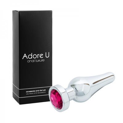 Anal Luxure - Plug Anal Aluminium - Rose - Grand *Vente Finale*