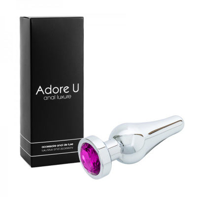 Anal Luxure - Plug Anal Aluminium - Mauve - Grand *Vente Finale*