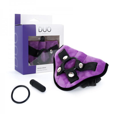 Adore U - DUO - Harnais et petit vibrateur - Mauve