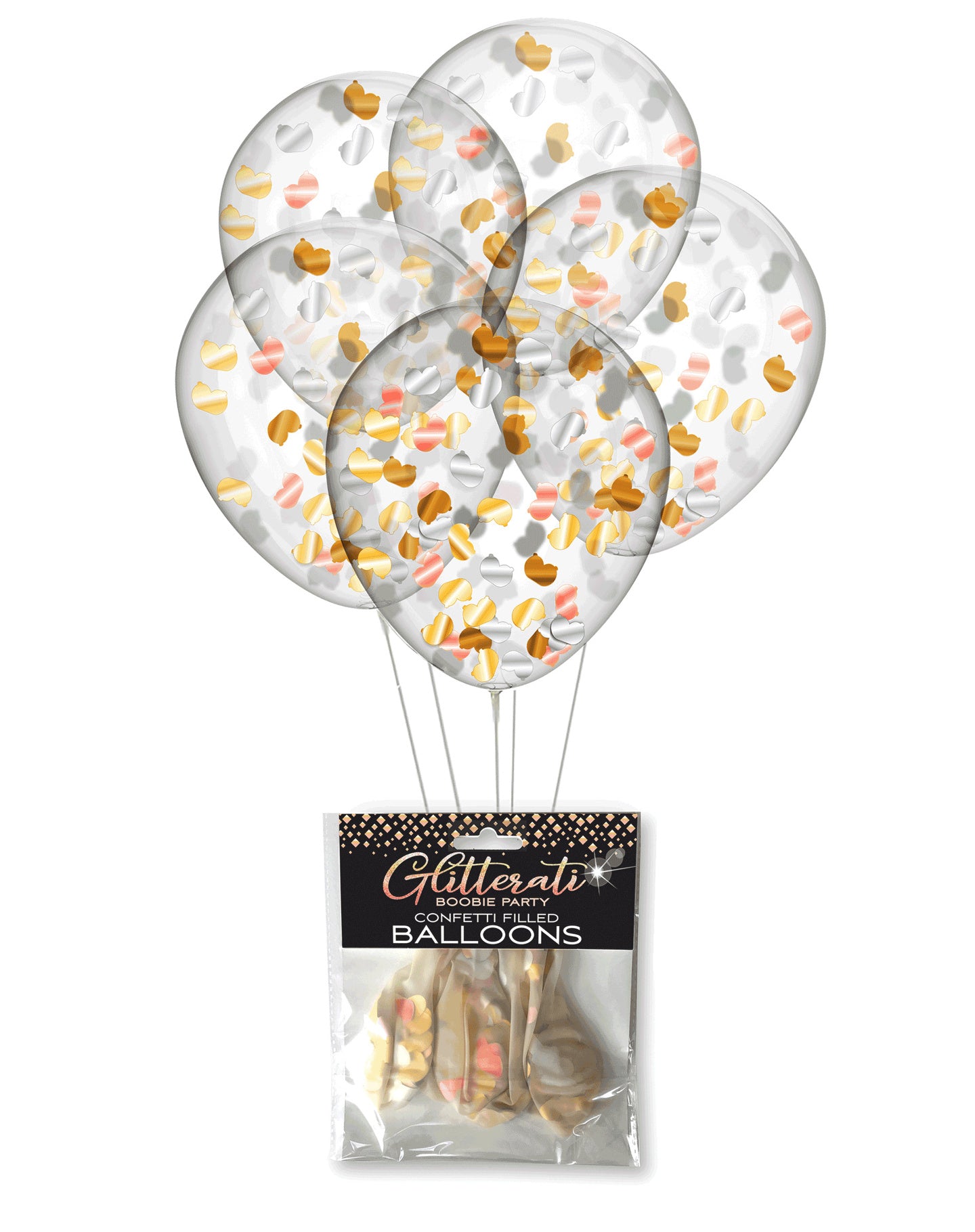 LG - Boobie Party Ballons De Confettis (5pk)