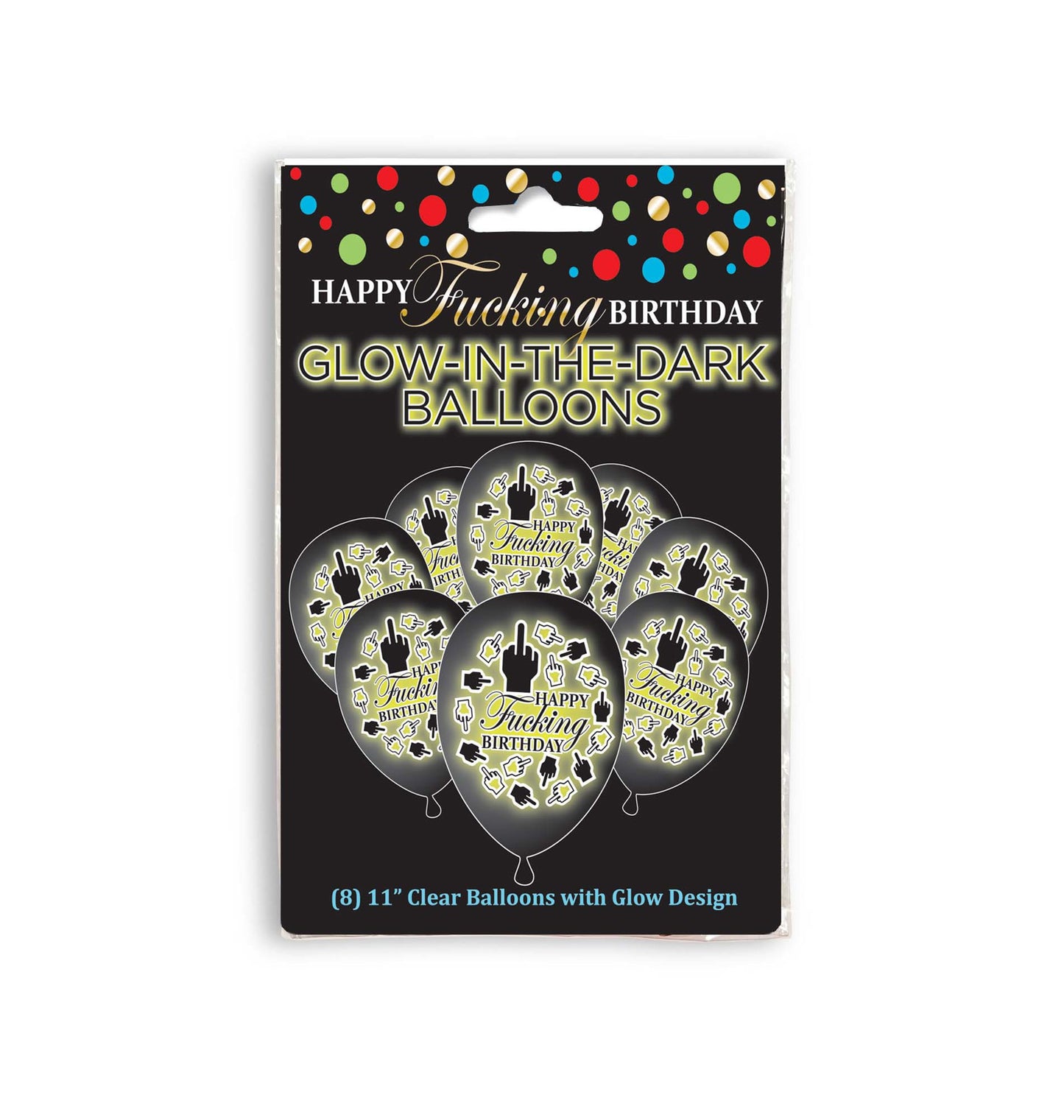 LG - Happy F*cking Birthday Ballons Lumineux (8pk)