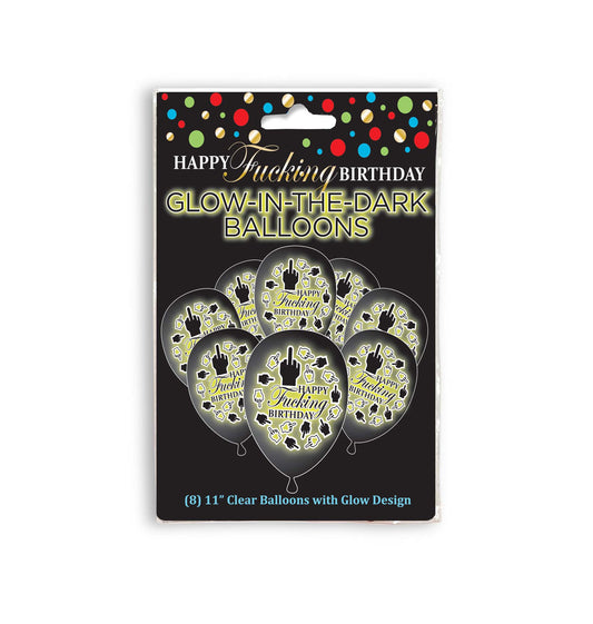 LG - Happy F*cking Birthday Ballons Lumineux (8pk)