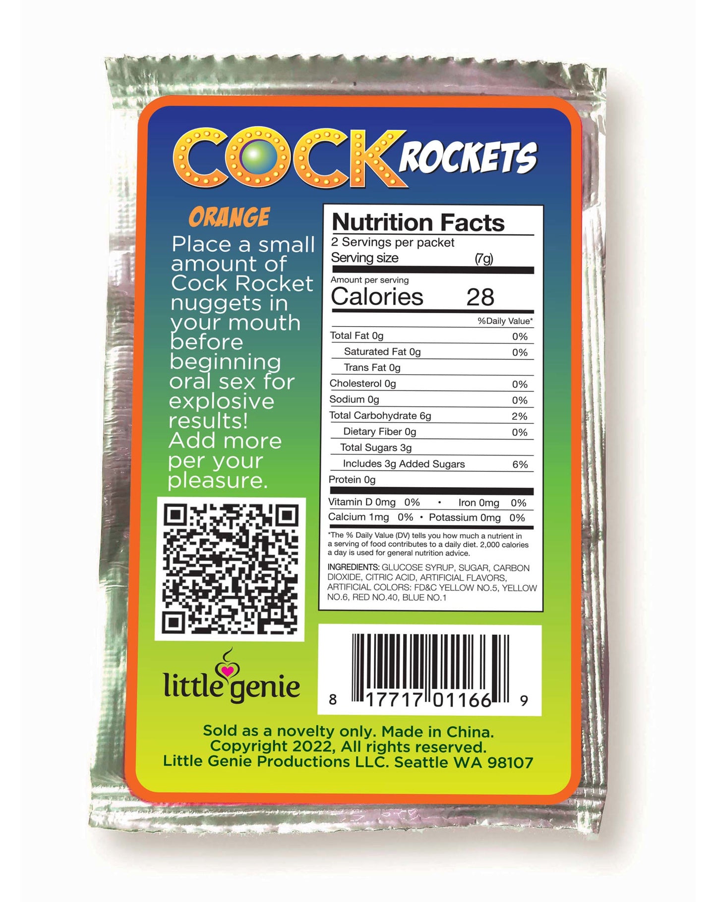 LG - Cock Rockets Oral Sex Candy - Orange
