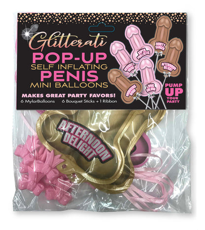 LG - Mini-Ballons Pénis Pop-Up (6pk)