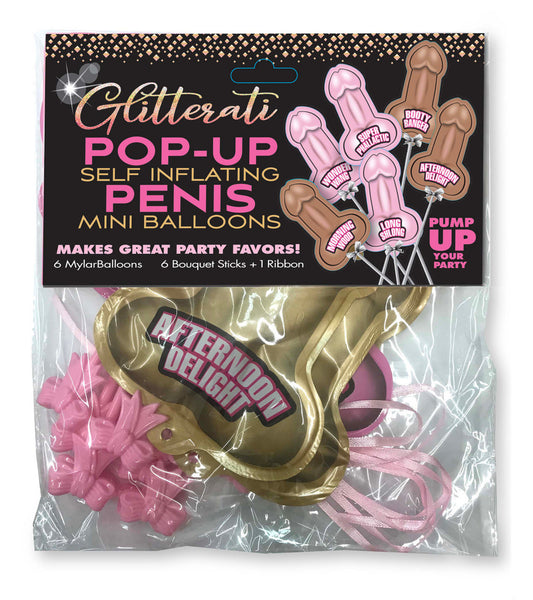 LG - Mini-Ballons Pénis Pop-Up (6pk)