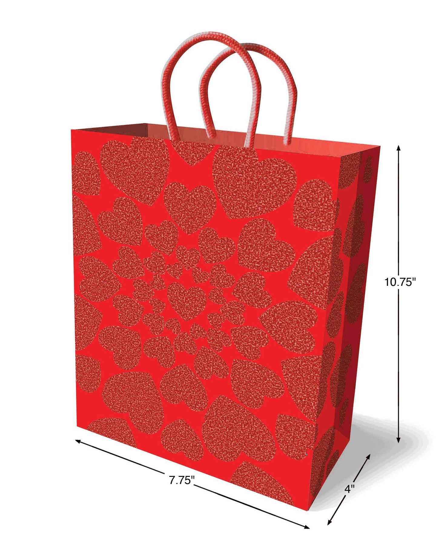 LG - Sac Cadeau - Coeurs Scintillants