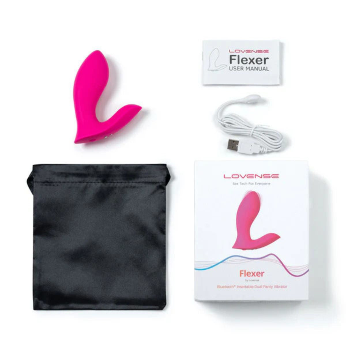 Lovense - Flexer Dual Panty Vibrator - Rose