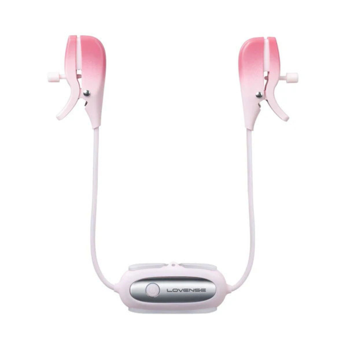 Lovense - Gemini Vibrating Nipple Clamps - Rose