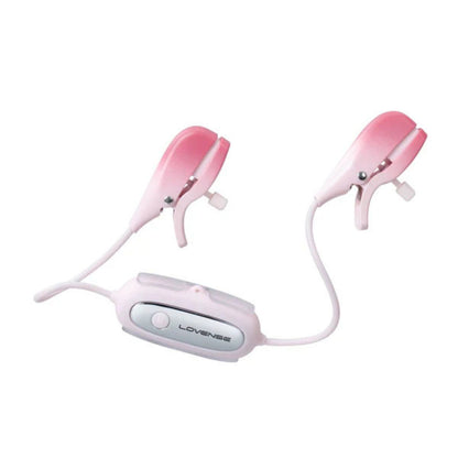 Lovense - Gemini Vibrating Nipple Clamps - Rose