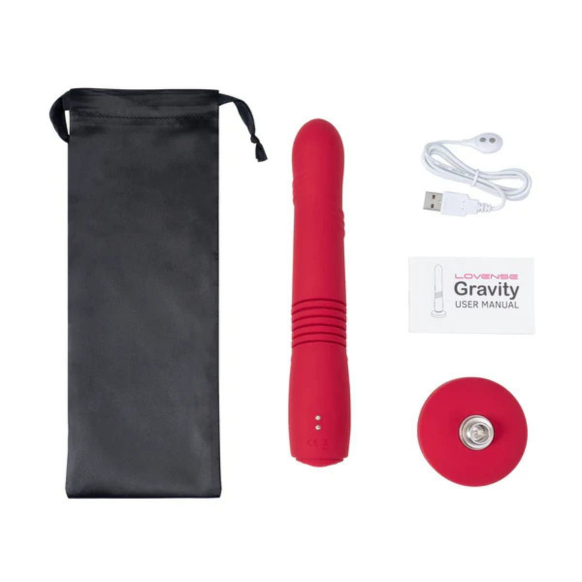 Lovense - Gravity Thrusting & Vib. Dildo - Rouge