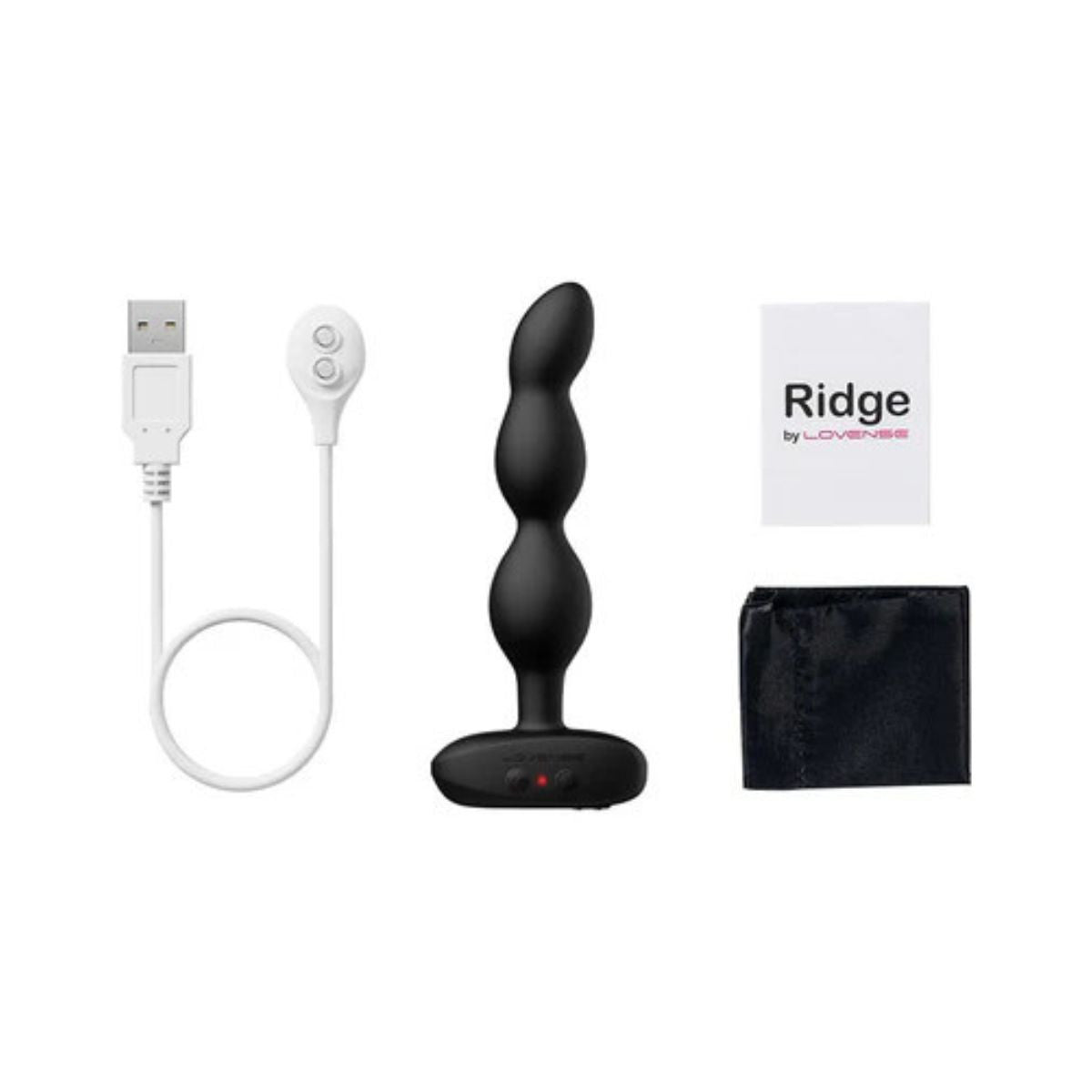 Lovense - Ridge Rotating & Vib. Anal Beads - Noir