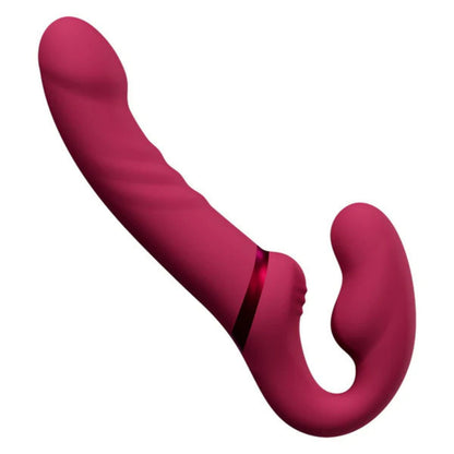 Lovense - Lapis Vibrating Strapless Strap-On Dildo - Rouge