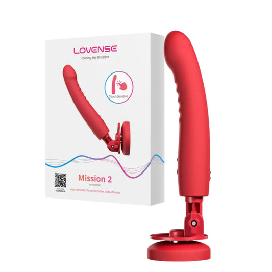 Lovense - Mission 2 Touch-Sensitive Dildo Vib. - Rouge