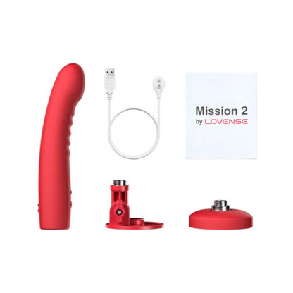 Lovense - Mission 2 Touch-Sensitive Dildo Vib. - Rouge