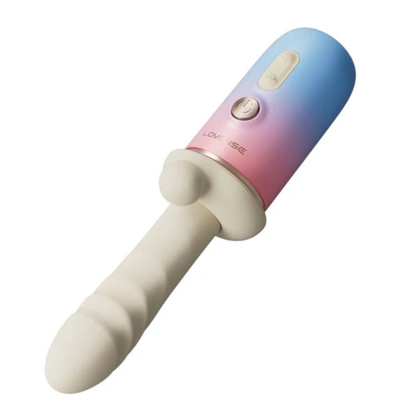 Lovense - Spinel Thrusting Vibrating & Heating Dildo - Rose