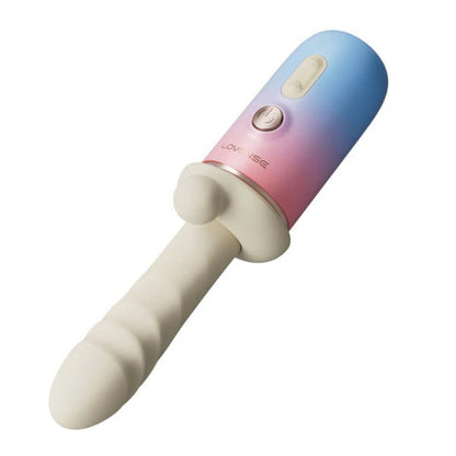 Lovense - Spinel Thrusting Vibrating & Heating Dildo - Rose