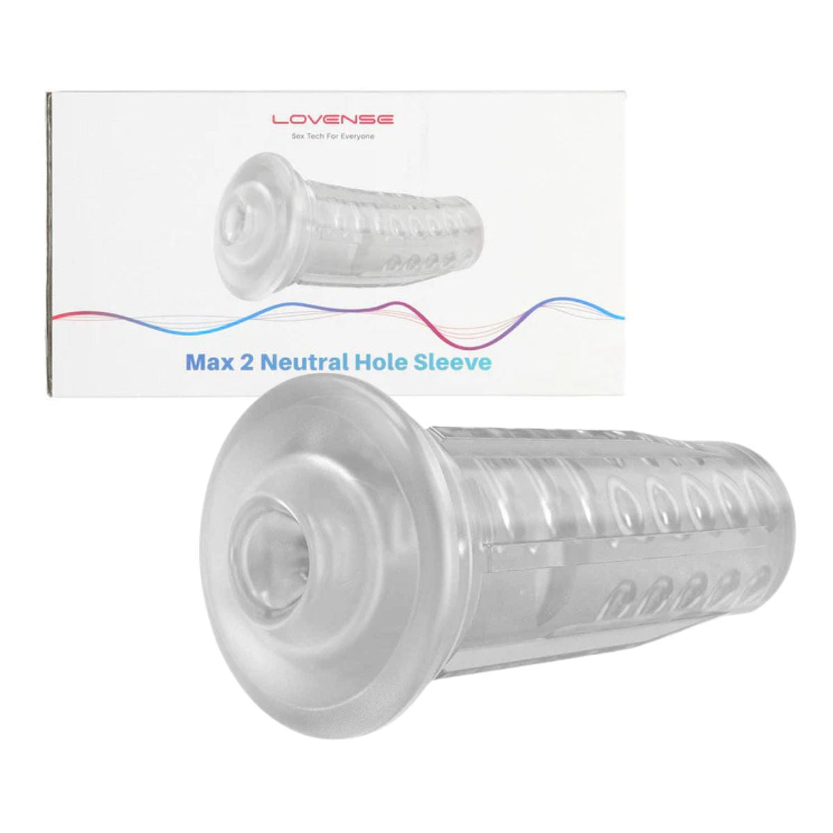 Lovense - Max 2 Neutral Hole Sleeve - Transp.