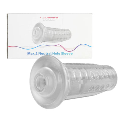 Lovense - Max 2 Neutral Hole Sleeve - Transp.