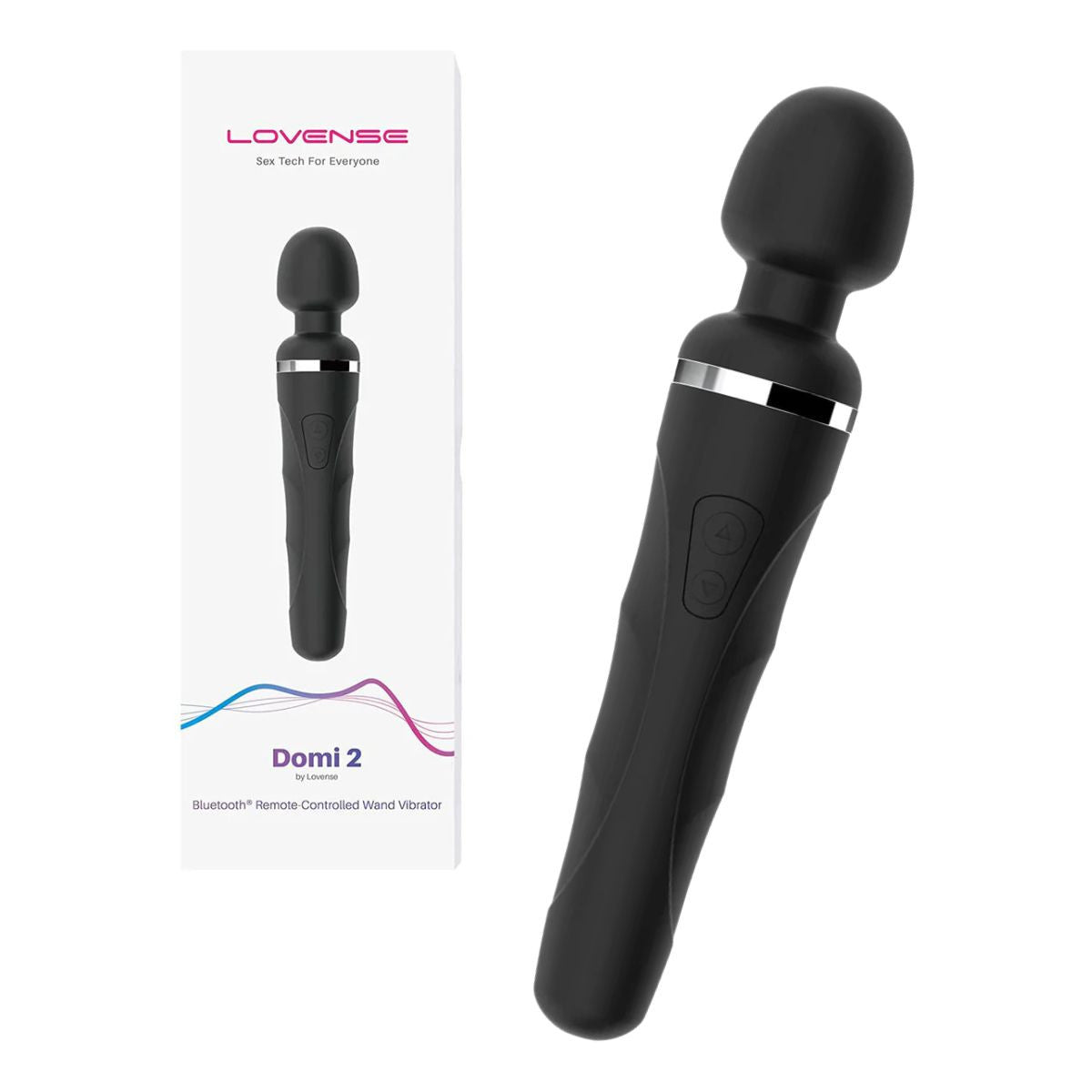 Lovense - Domi 2 Bluetooth Wand - Noir