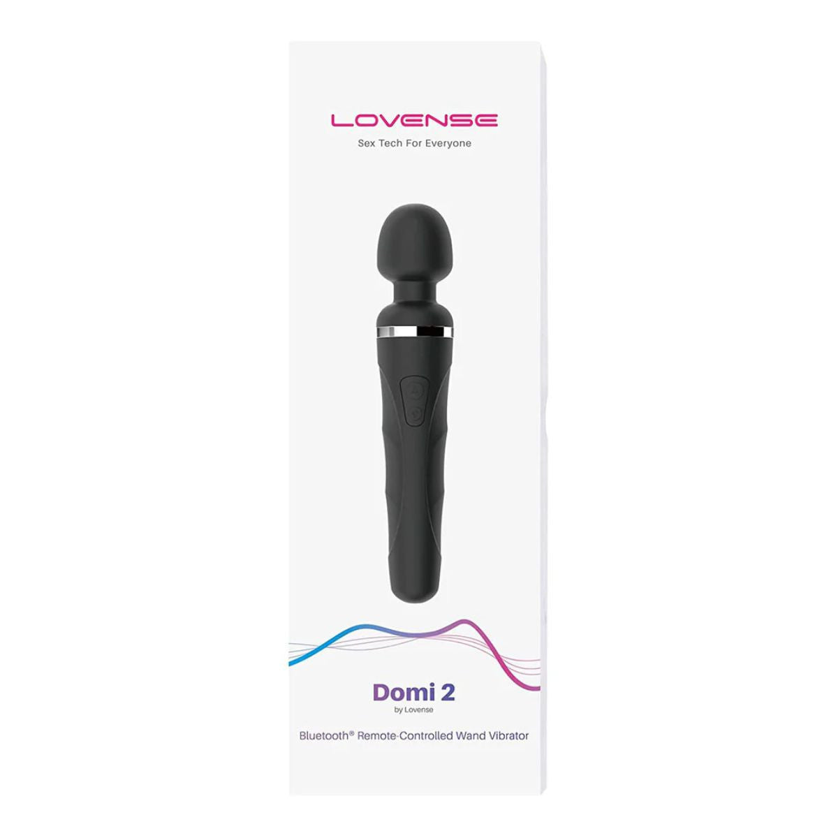 Lovense - Domi 2 Bluetooth Wand - Noir