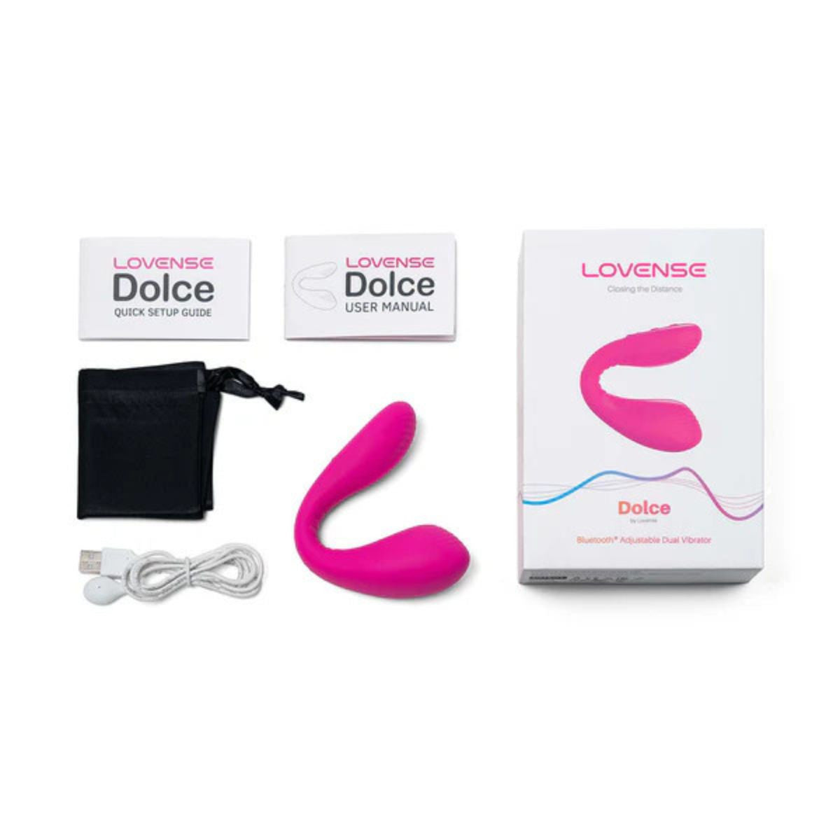 Lovense - Dolce Adjustable Dual Vibrator - Rose