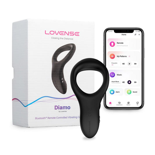 Lovense - Diamo Vibrating Cock Ring - Noir