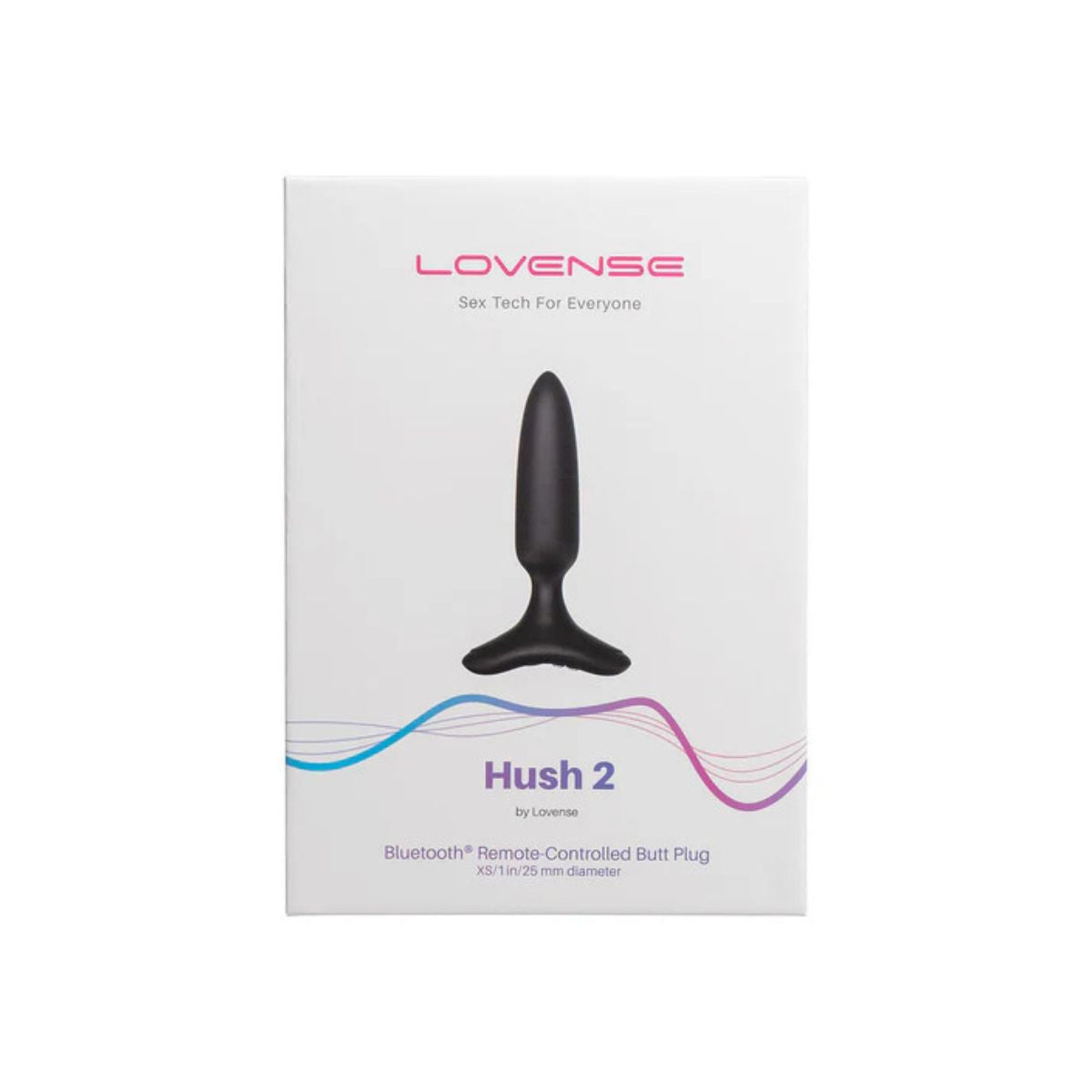 Lovense - Hush 2 Remote Butt Plug - Noir - XS