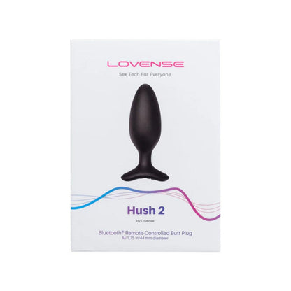Lovense - Hush 2 Remote Butt Plug - Noir - Medium