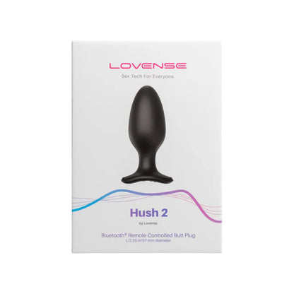 Lovense - Hush 2 Remote Butt Plug - Noir - Large