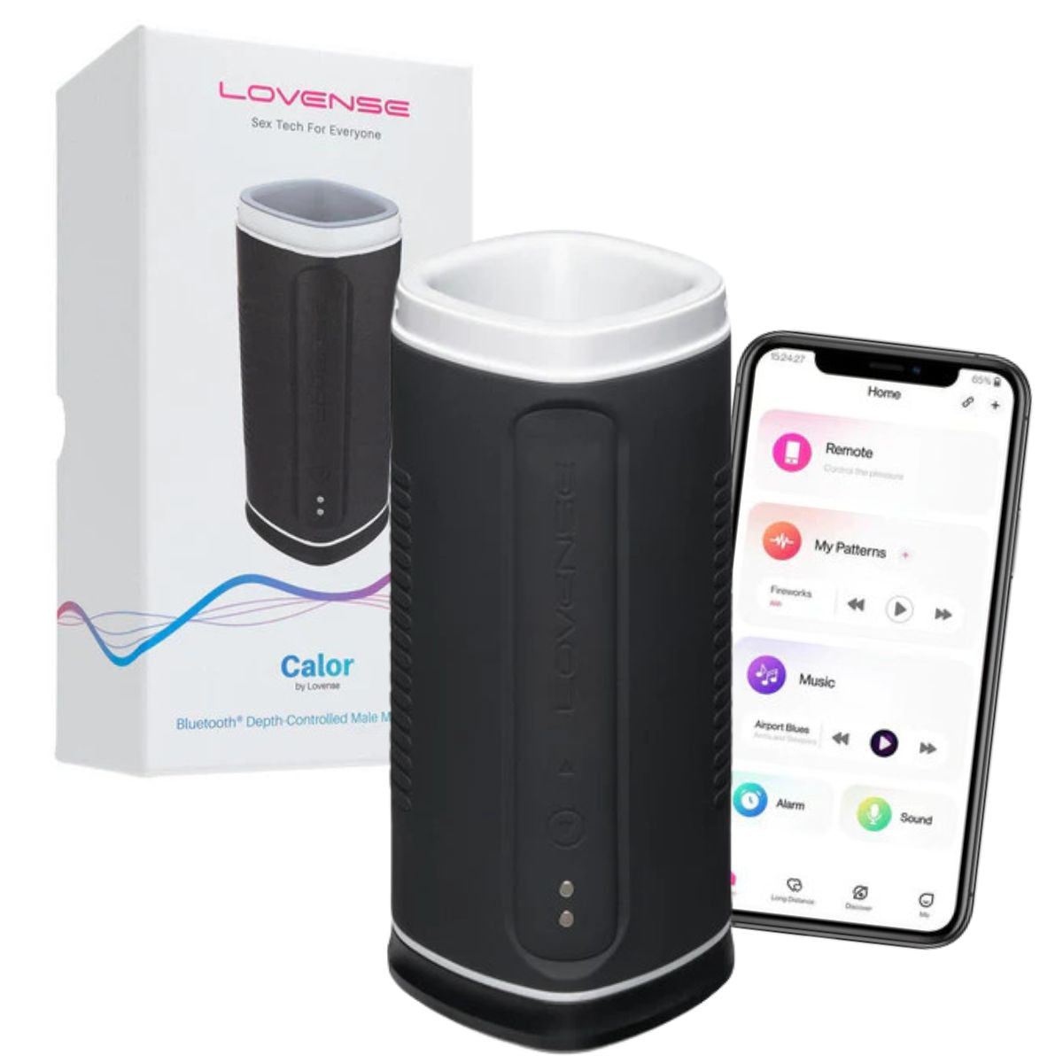 Lovense - Calor Depth-Controlled Masturbator - Noir
