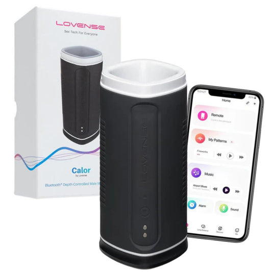 Lovense - Calor Depth-Controlled Masturbator - Noir