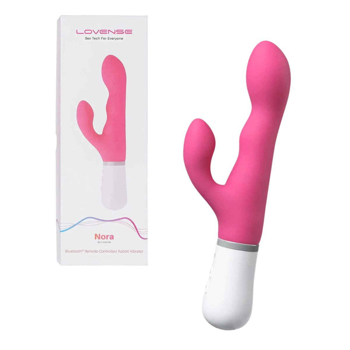 Lovense - Nora Bluetooth Rabbit Vibrator - Rose