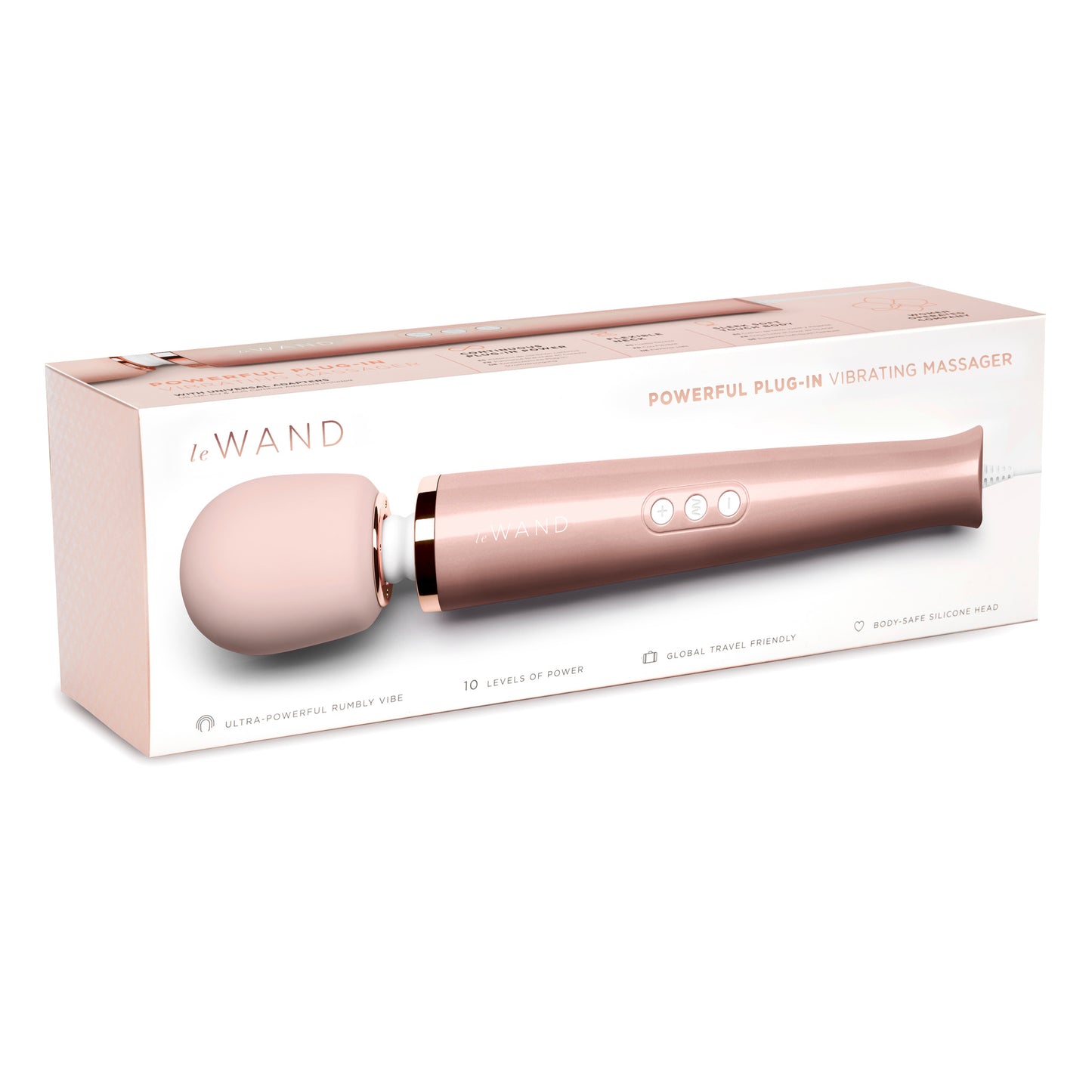 Le Wand - Masseur vibrant Plug-in - Rose Gold