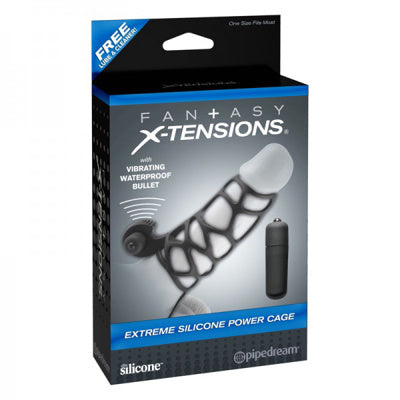 Fantasy Extensions - Extreme Silicone Power Cage - Noir