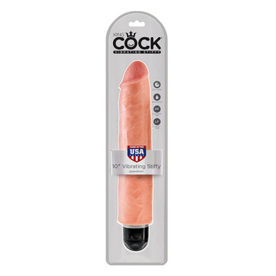 King Cock - 10 pouces Vibrating Stiffy - Peau