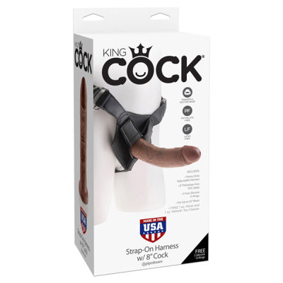 Strap On avec Dildo de 8po