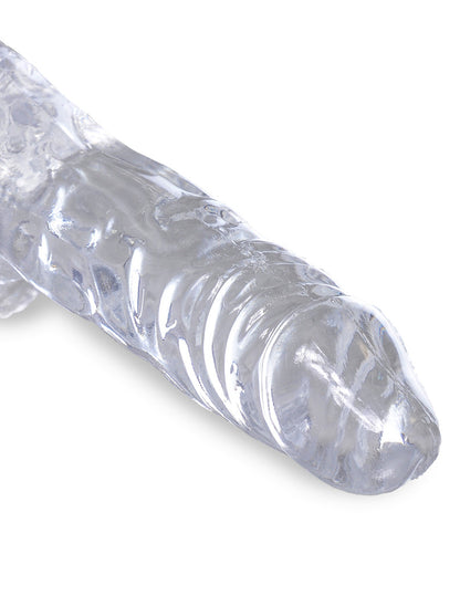 King Cock - Dildo 4 po Avec Testicules - Transparent