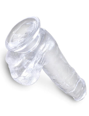 King Cock - 6 po. Cock with Balls - Transparent