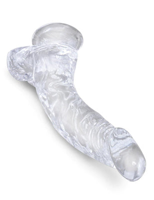King Cock - Dildo 7.5 po Avec Testicules - Transparent