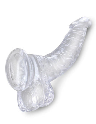 King Cock - Dildo 7.5 po Avec Testicules - Transparent