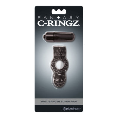 Fantasy C-Ringz - Ball-Banger Super Ring - Noir