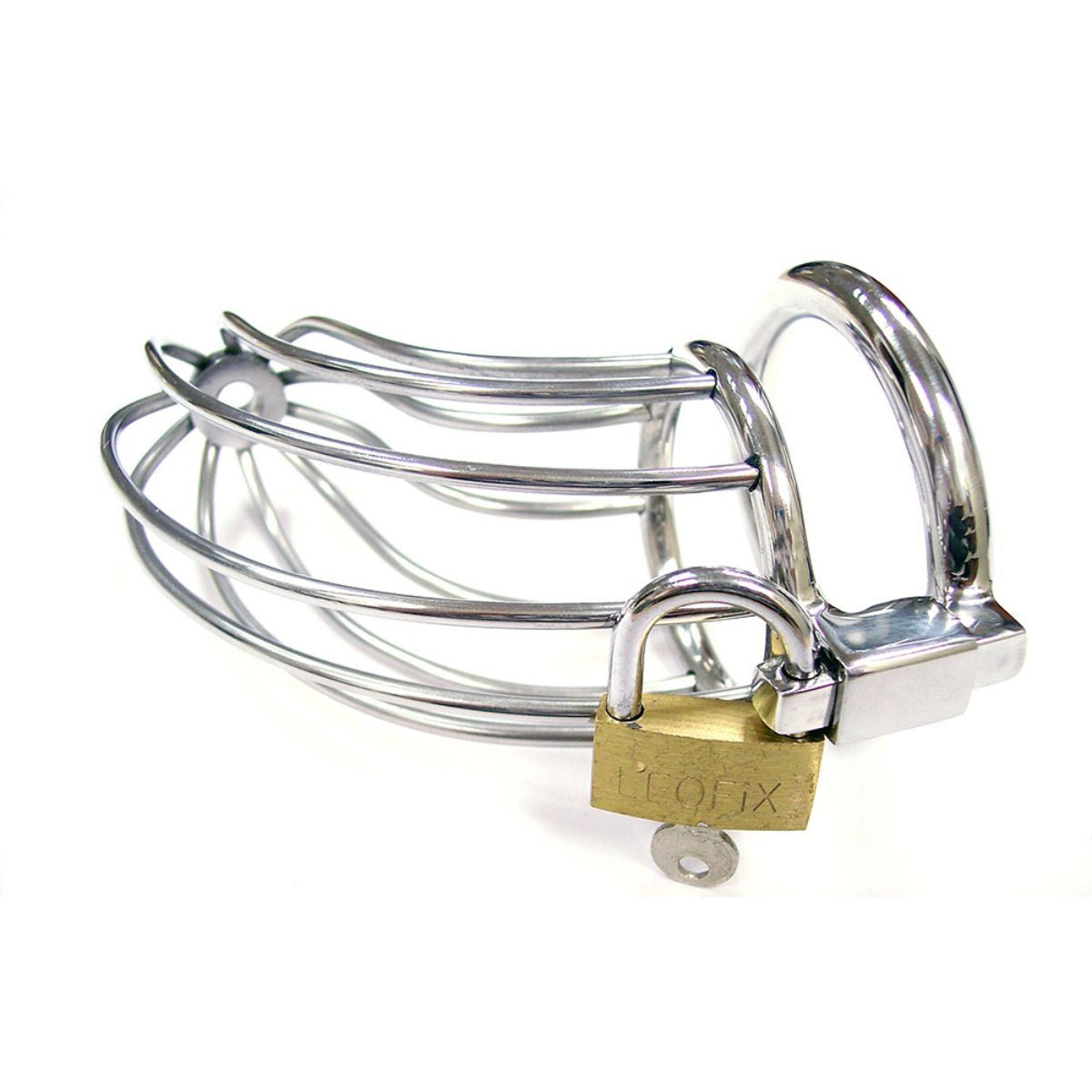 Rouge - Cage de Chasteté avec Cadenas