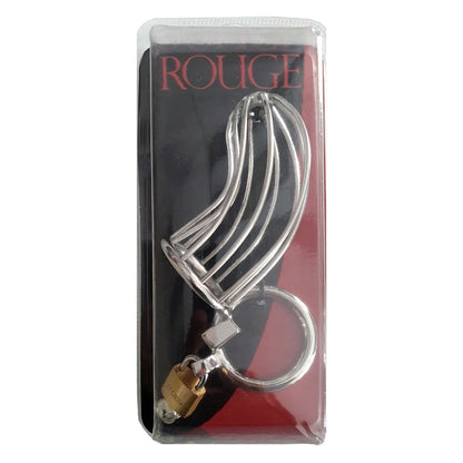 Rouge - Cage de Chasteté avec Cadenas