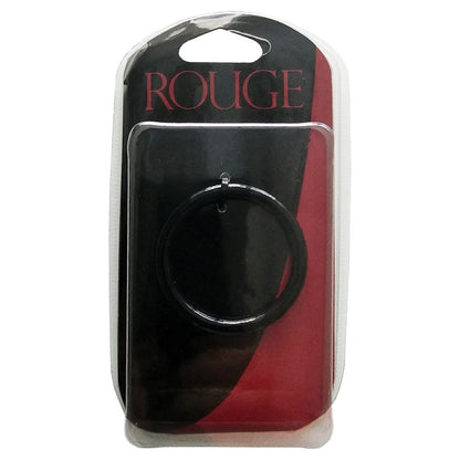 Rouge - Cock Ring Acier Inoxydable - 45mm/Noir