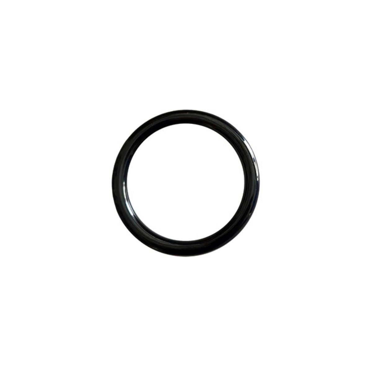 Rouge - Cock Ring Acier Inoxydable - 50mm/Noir