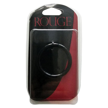 Rouge - Cock Ring Acier Inoxydable - 50mm/Noir