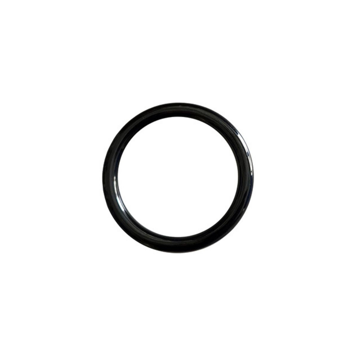 Rouge - Cock Ring Acier Inoxydable - 55mm/Noir