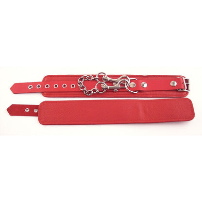 Rouge - Menottes de Cheville en Cuir - Rouge