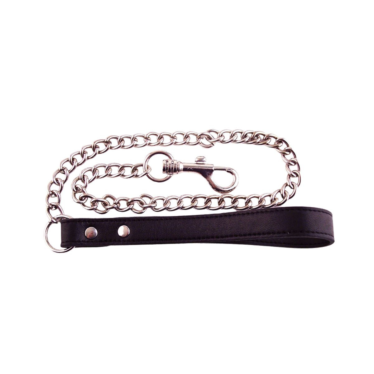 Rouge - Laisses en Cuir - Noir