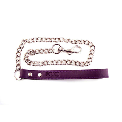Rouge - Laisses en Cuir - Mauve